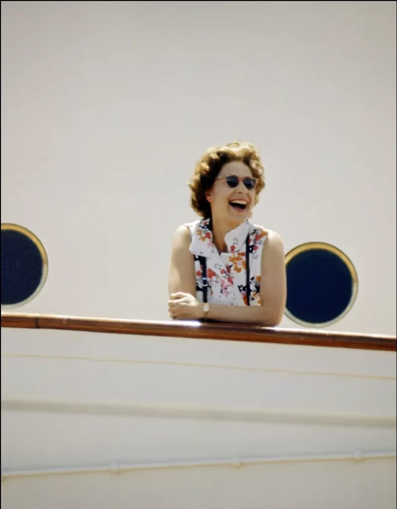 Queen Elizabeth on Brittannia