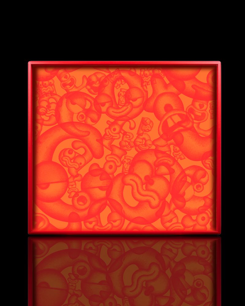 Square Letter Prints - Flames