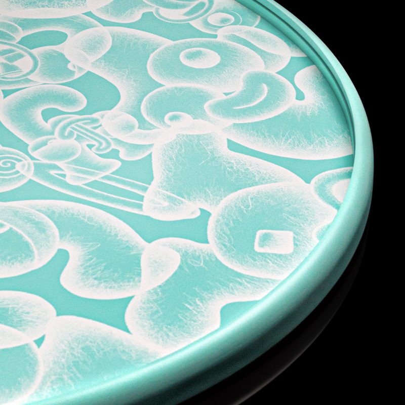 Circle Letter Prints - Tiffany Blue