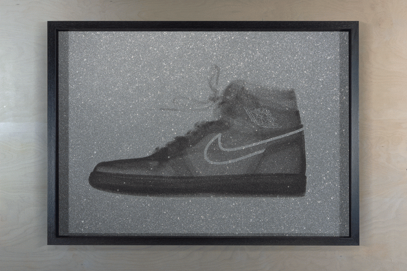 Air Jordan Silver Textured Glitter