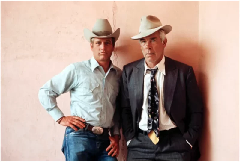 Lee Mavrin and Paul Newman (colour)